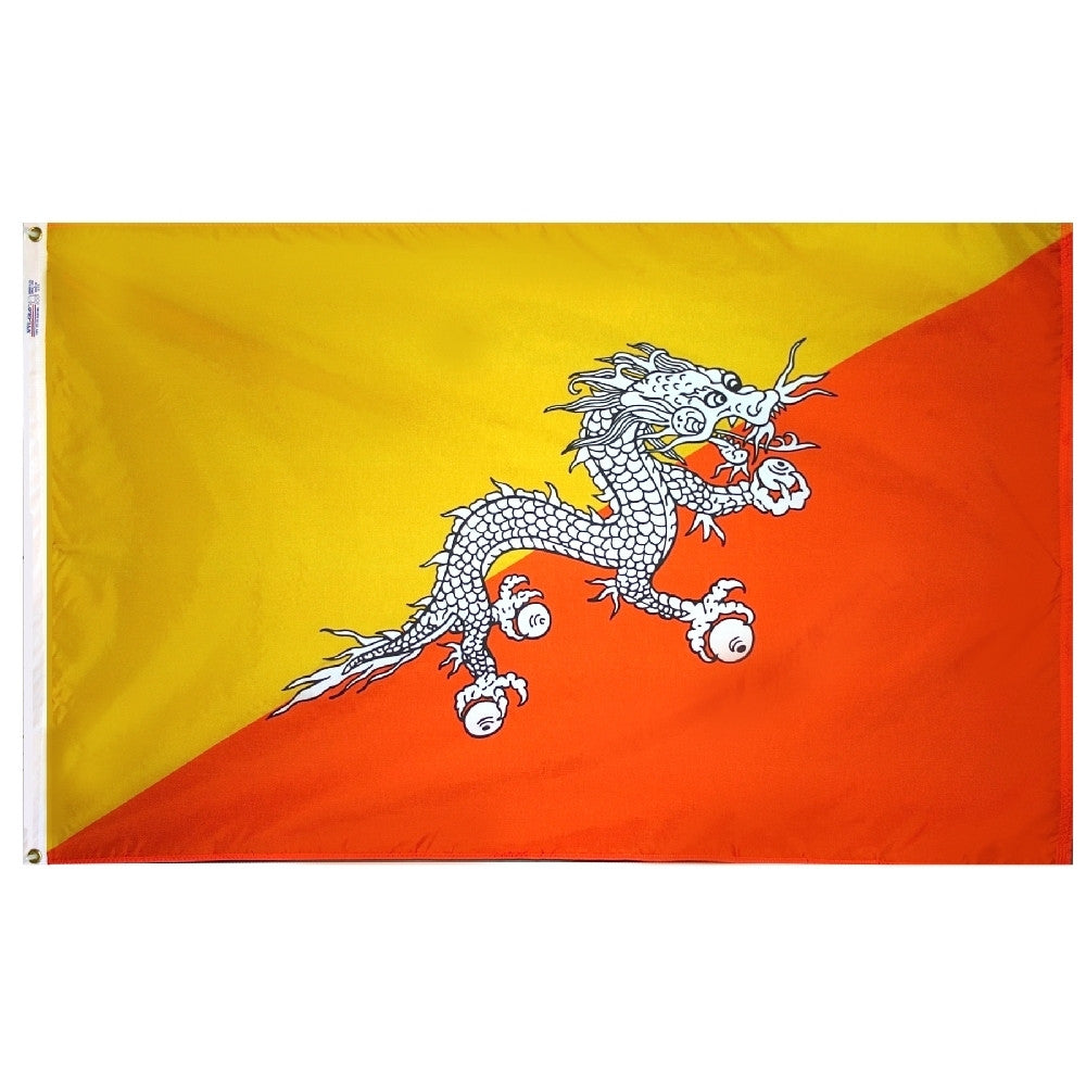 Bhutan Flag - ColorFastFlags | All the flags you'll ever need! 
