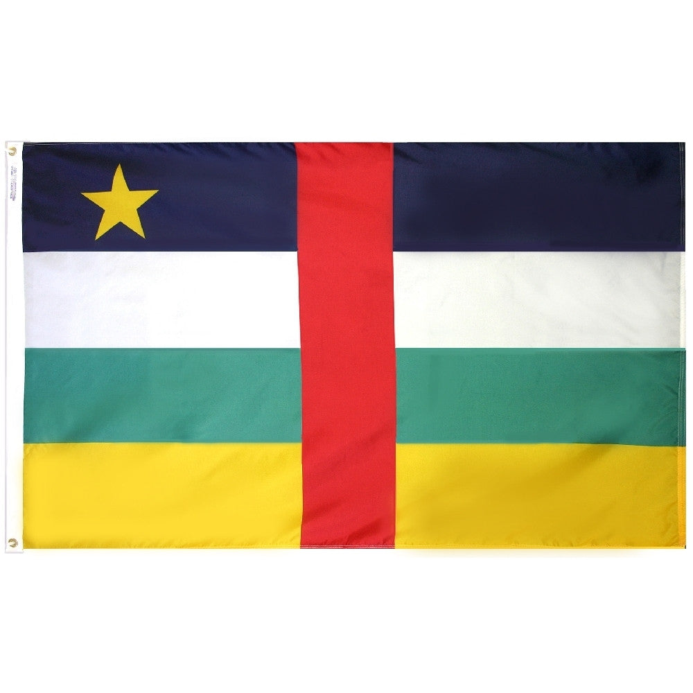Central African Republic Flag - ColorFastFlags | All the flags you'll ever need! 
