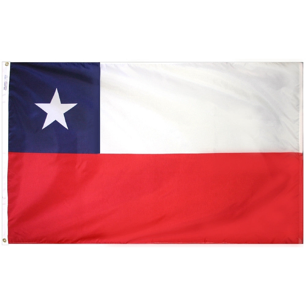 Chile Courtesy Flag 12" x 18" - ColorFastFlags | All the flags you'll ever need!