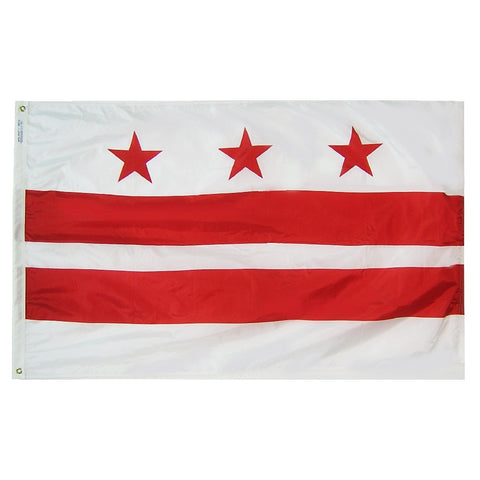 District of Columbia Courtesy Flag 12" x 18" - ColorFastFlags | All the flags you'll ever need! 
