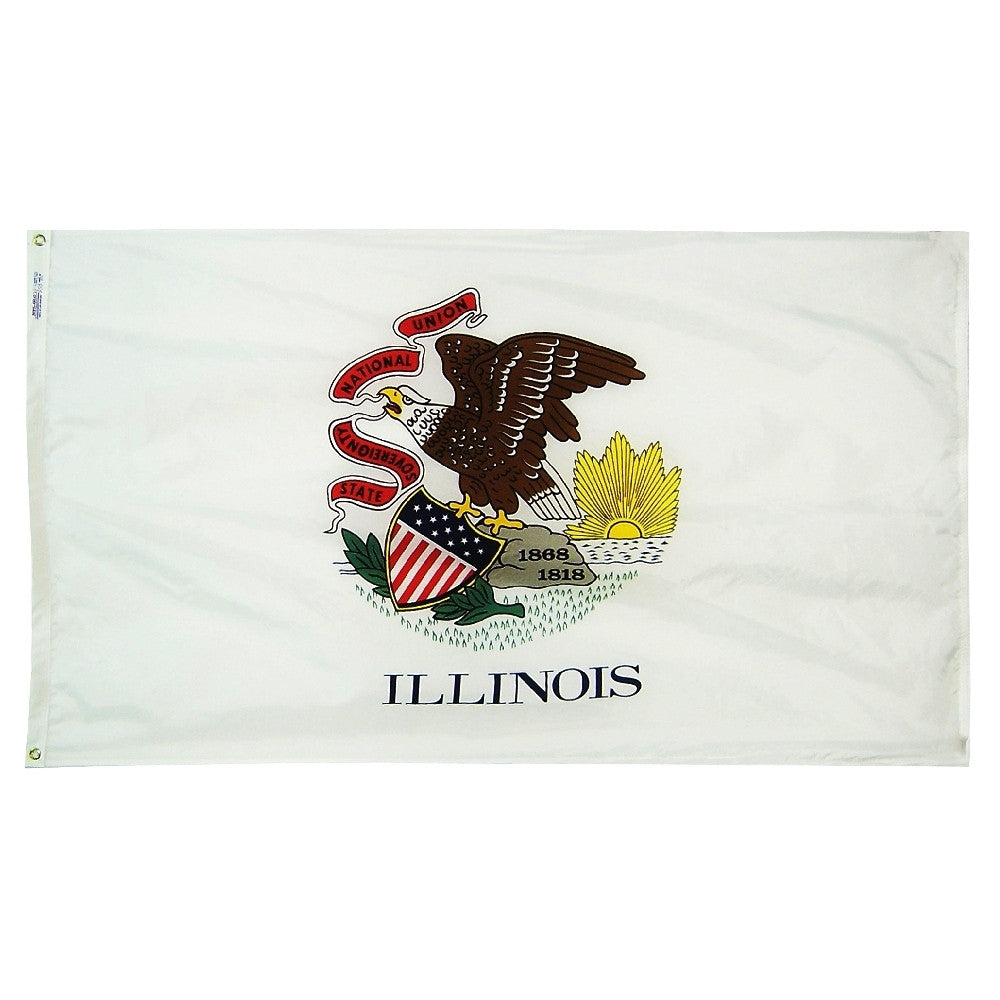 Illinois Courtesy Flag 12" x 18" - ColorFastFlags | All the flags you'll ever need!