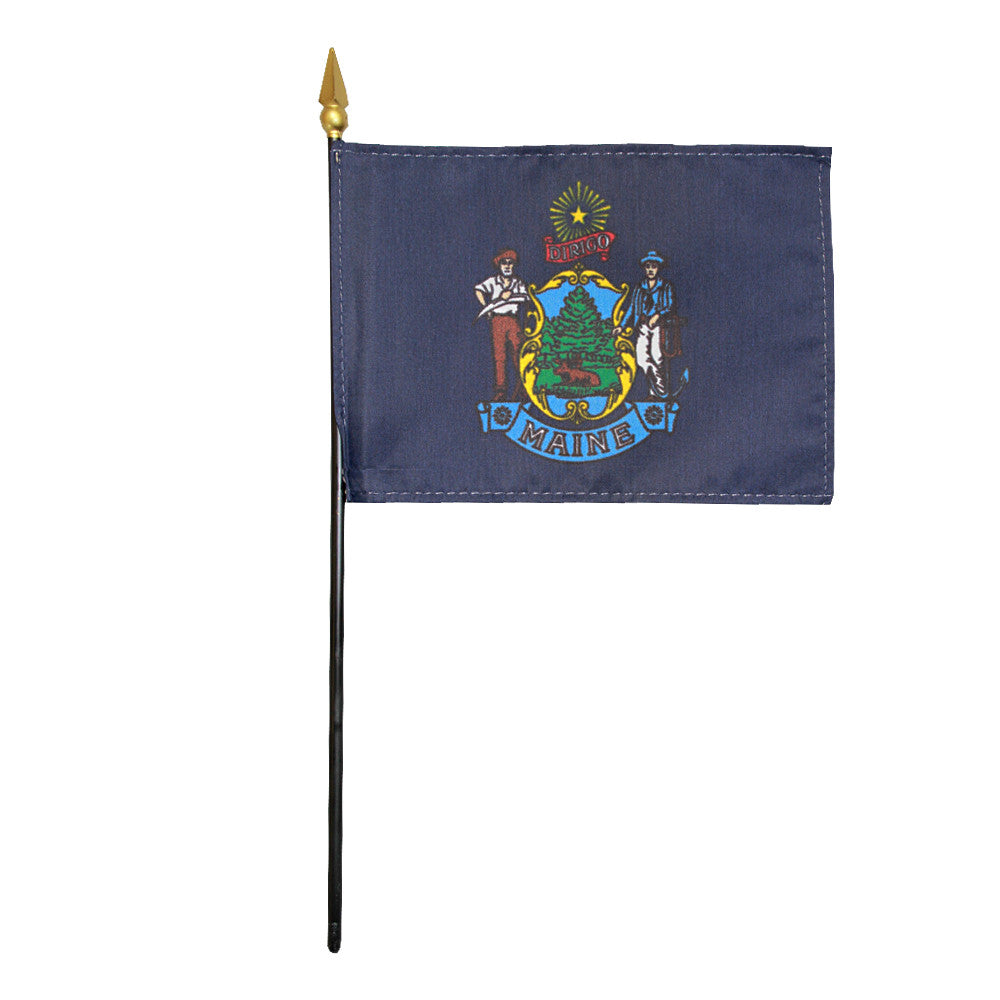 Miniature Flag - Maine - ColorFastFlags | All the flags you'll ever need!