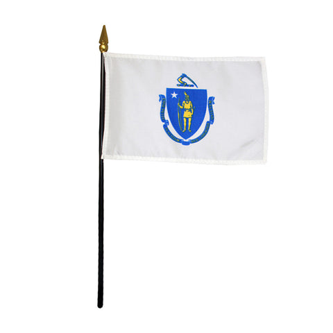 Miniature Flag - Massachusetts - ColorFastFlags | All the flags you'll ever need! 
