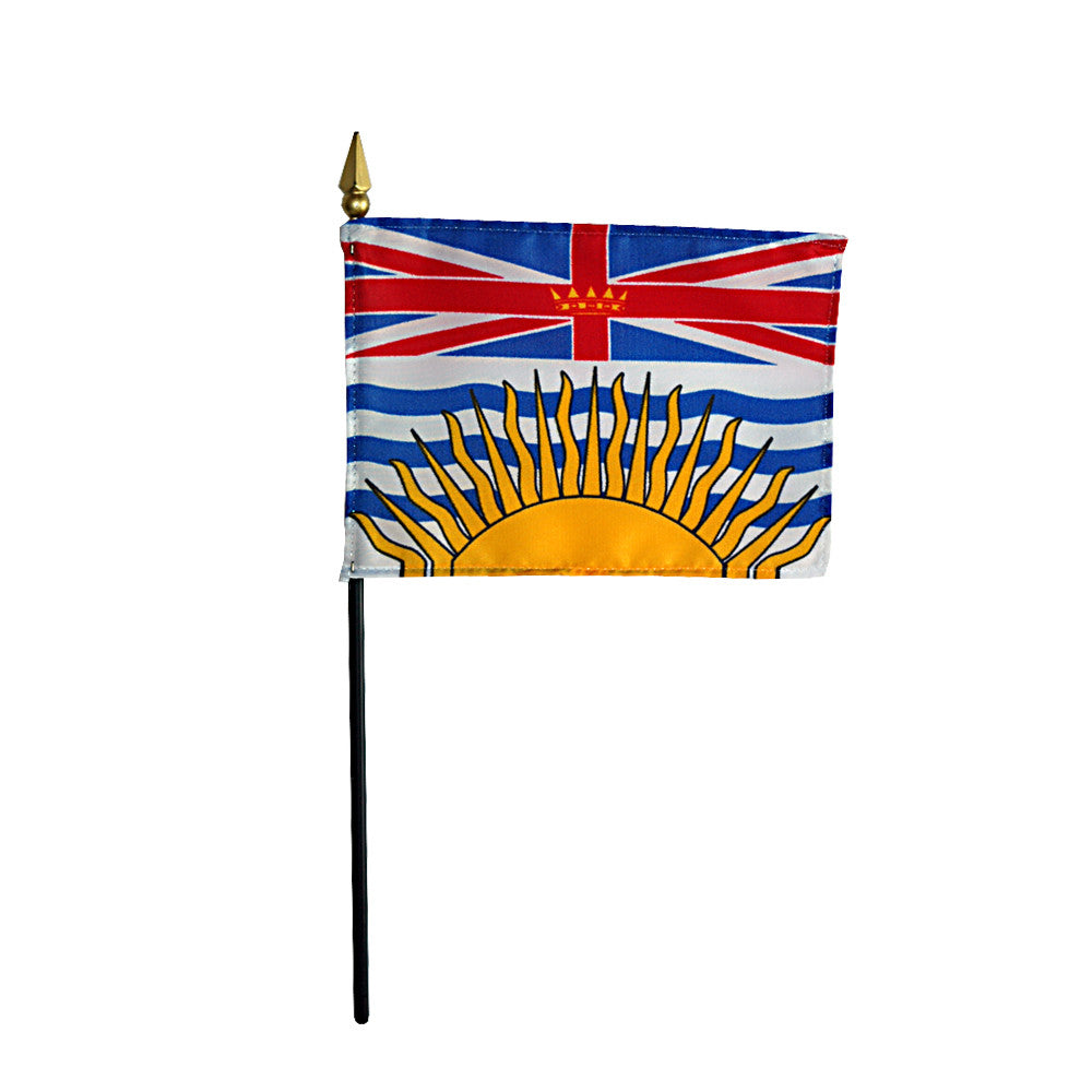 Miniature British Columbia Flag - ColorFastFlags | All the flags you'll ever need! 
