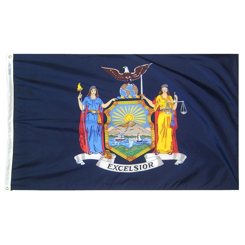 New York Courtesy Flag 12" x 18" - ColorFastFlags | All the flags you'll ever need!