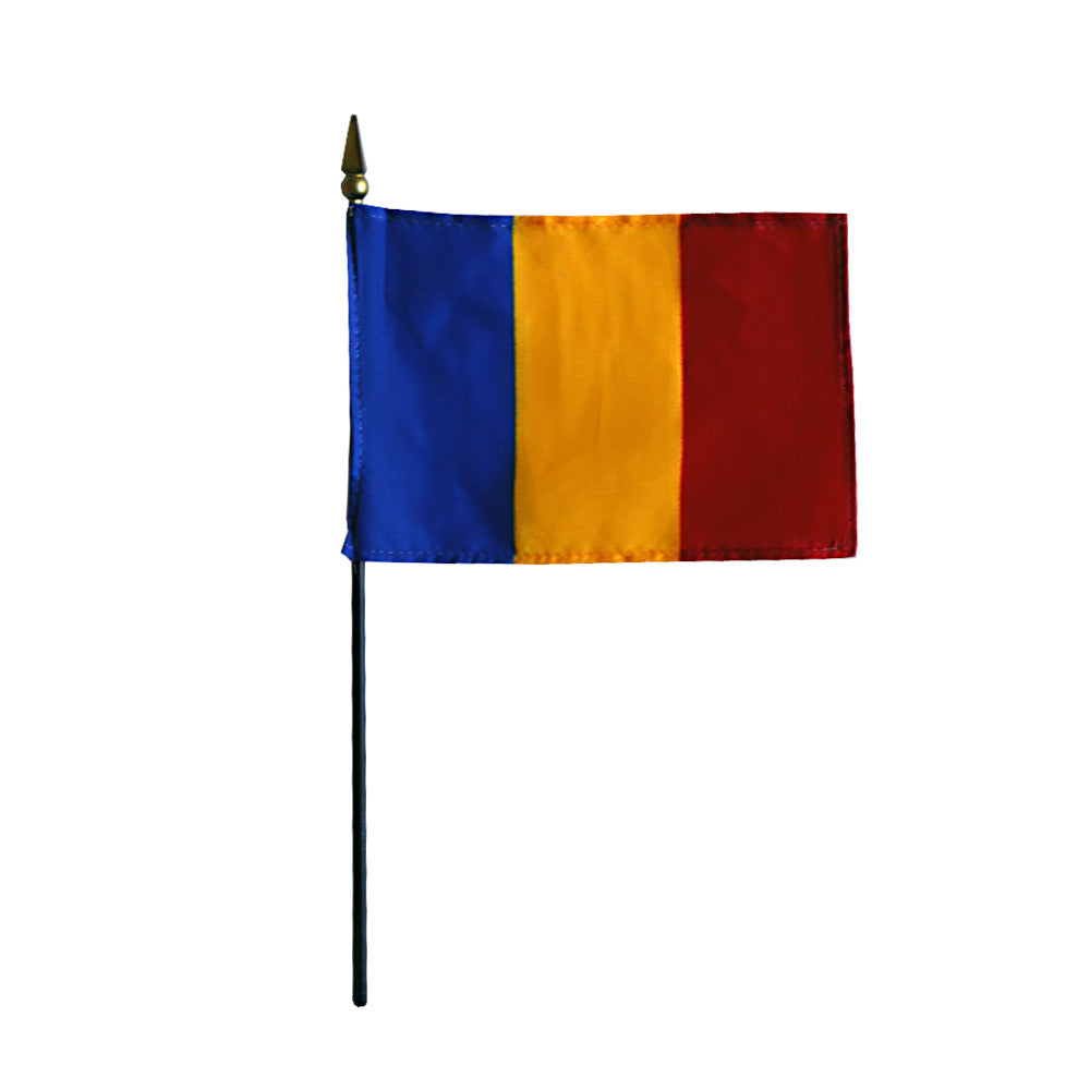 Miniature Romania Flag - ColorFastFlags | All the flags you'll ever need!