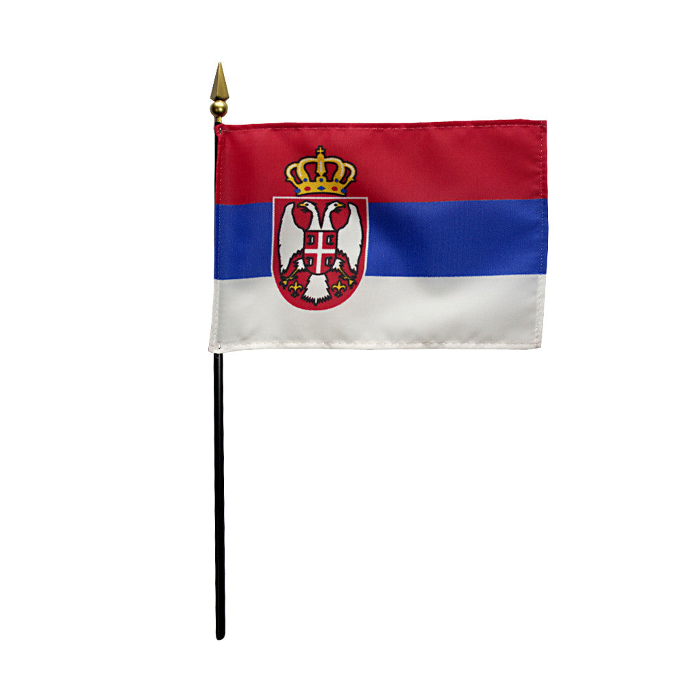 Miniature Serbia Flag - ColorFastFlags | All the flags you'll ever need! 
