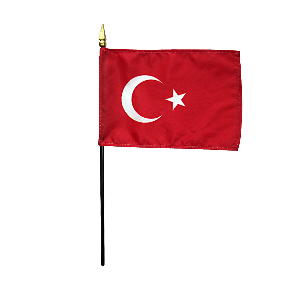 Miniature Turkey Flag - ColorFastFlags | All the flags you'll ever need!