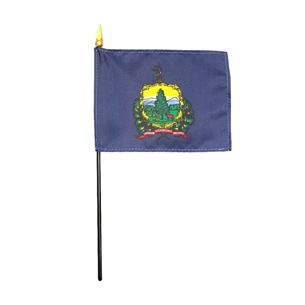 Miniature Flag - Vermont - ColorFastFlags | All the flags you'll ever need! 
