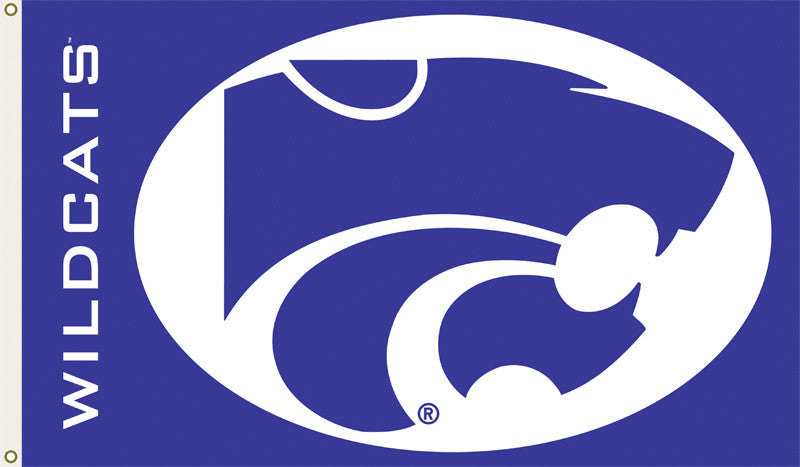 Officially Licensed Kansas State Wildcats 3' x 5' Flags - ColorFastFlags | All the flags you'll ever need! 
