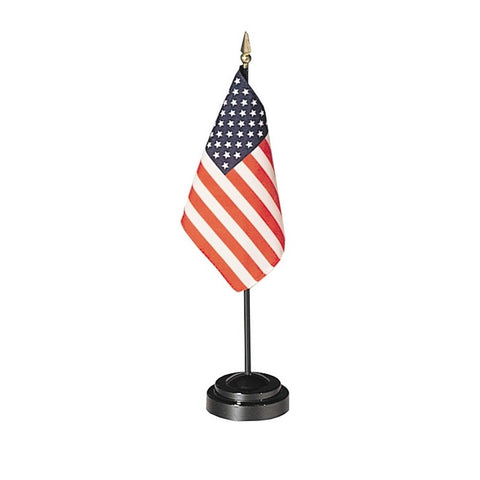 Miniature Set with U.S. Flag and Black Plastic Base - ColorFastFlags | All the flags you'll ever need!