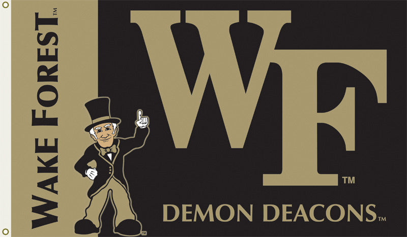 Officially Licensed Wake Forest University 3' x 5' Flags - ColorFastFlags | All the flags you'll ever need! 
