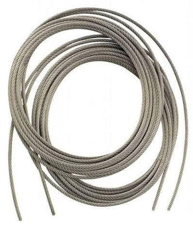 Braided wire cable for flagpoles
