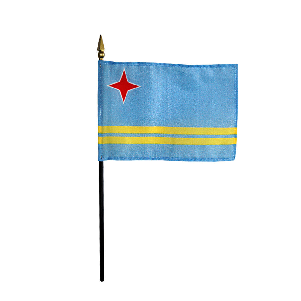 Miniature Aruba Flag - ColorFastFlags | All the flags you'll ever need! 
