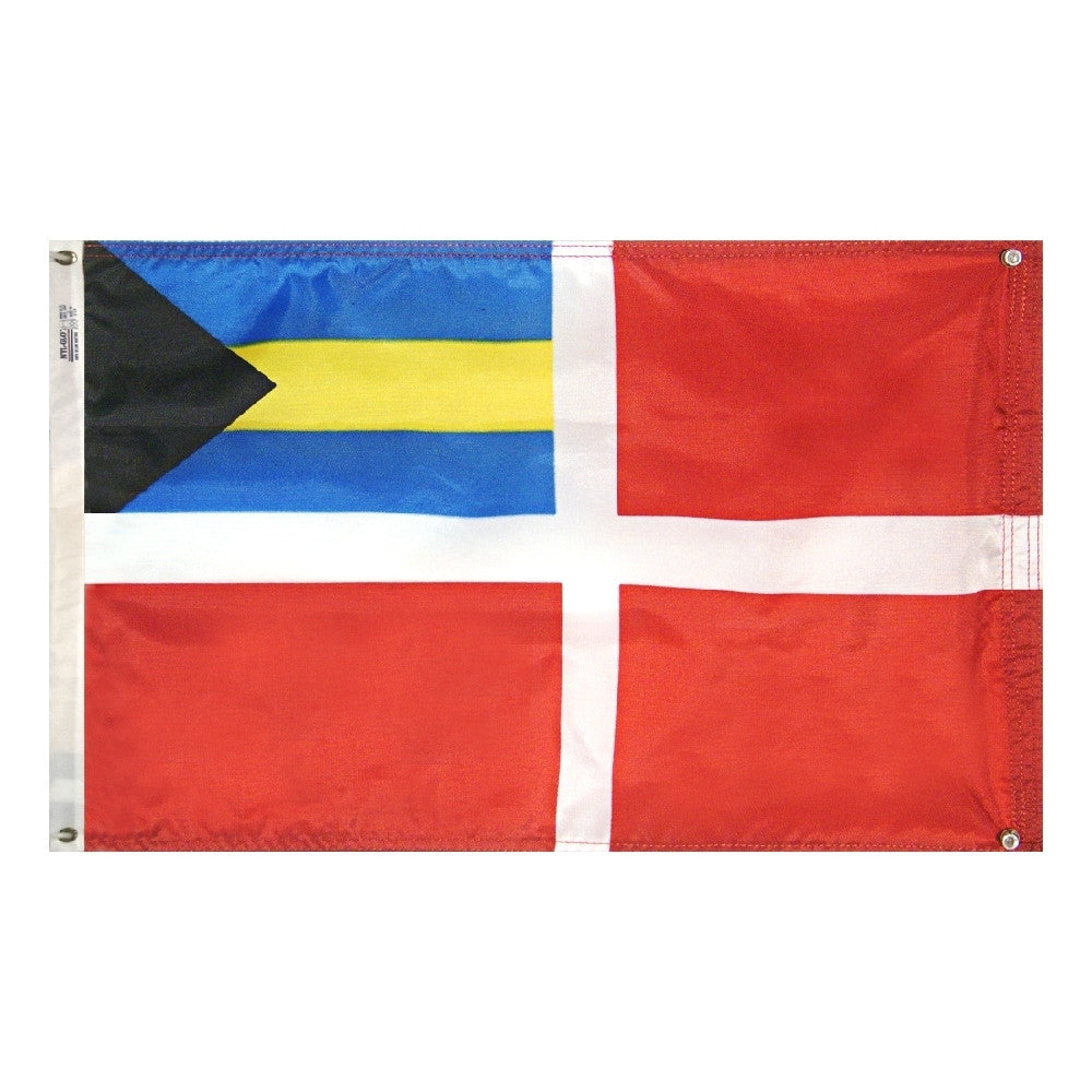 Bahamas Merchant Courtesy Flag 12" x 18" - ColorFastFlags | All the flags you'll ever need! 
