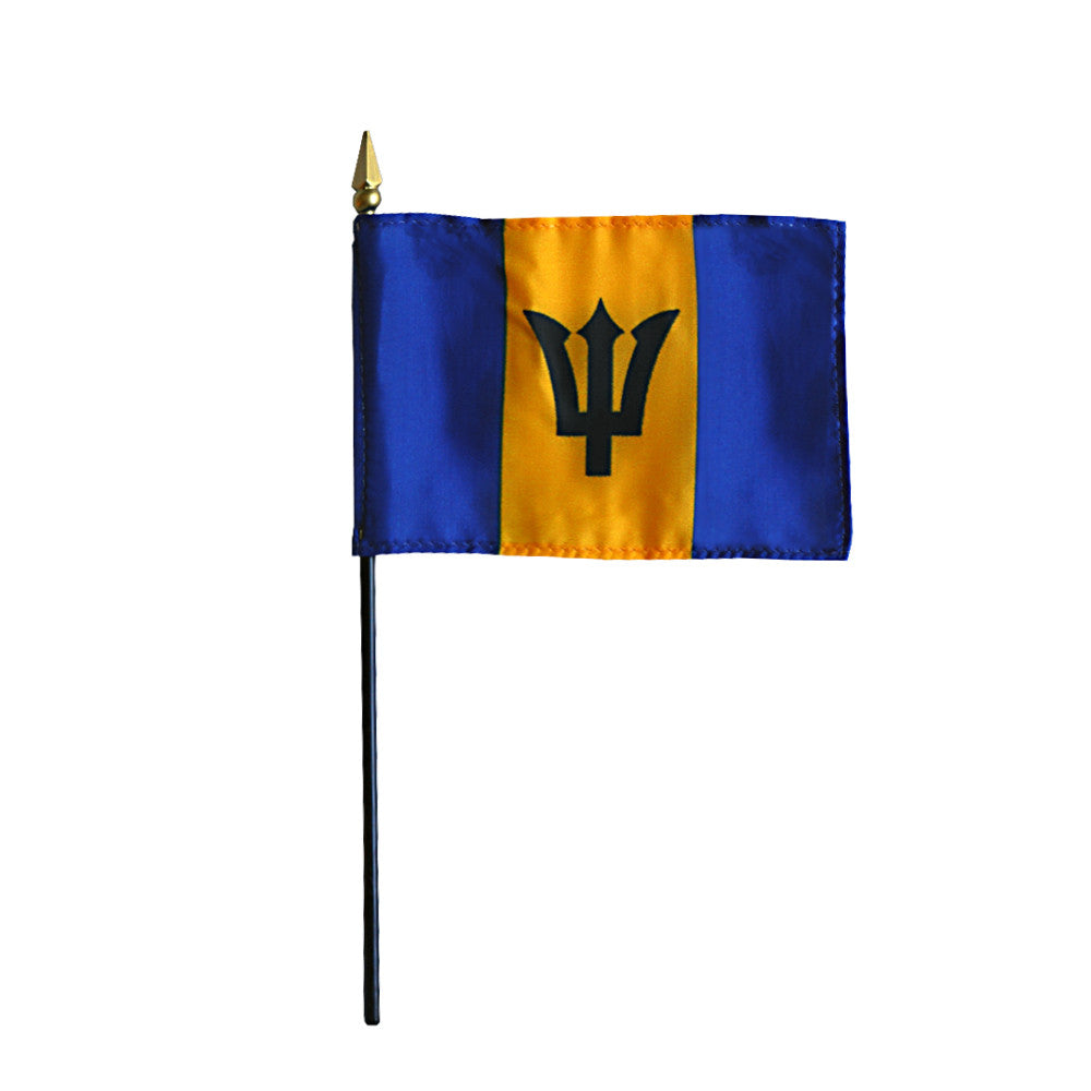 Miniature Barbados Flag - ColorFastFlags | All the flags you'll ever need! 

