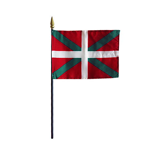 Miniature Basque Lands/Ikurrina Flag - ColorFastFlags | All the flags you'll ever need! 
