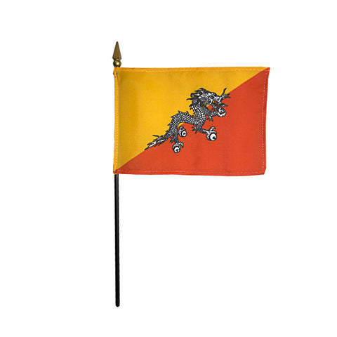 Miniature Bhutan Flag - ColorFastFlags | All the flags you'll ever need! 
