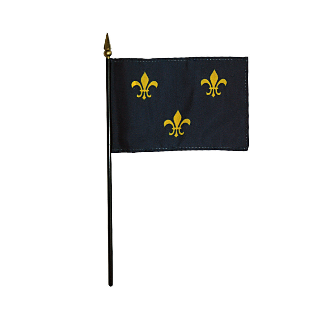 Miniature Fleur de Lis Flag - ColorFastFlags | All the flags you'll ever need! 

