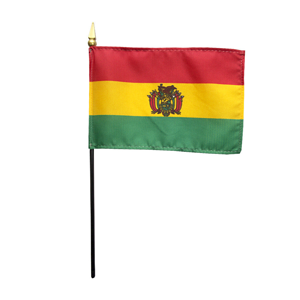 Miniature Bolivia Flag - ColorFastFlags | All the flags you'll ever need! 
