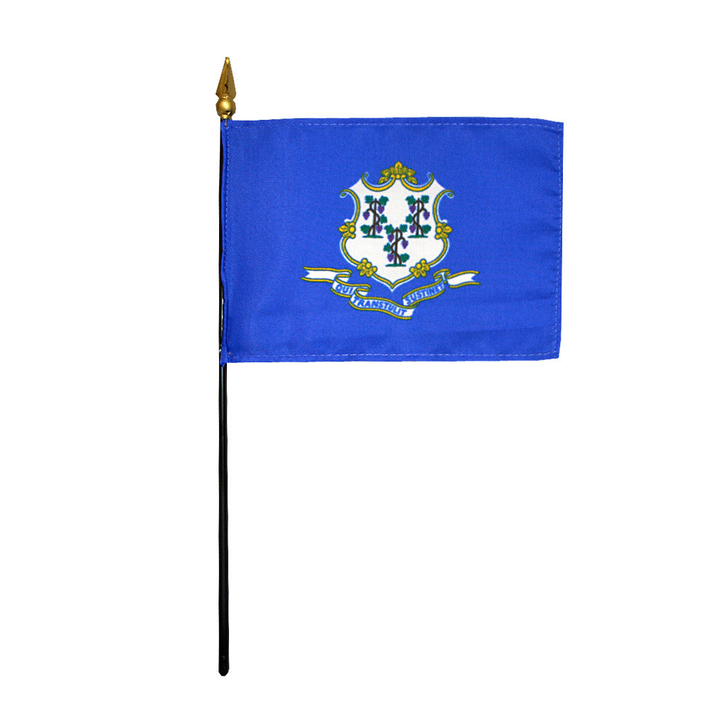 Miniature Flag - Connecticut - ColorFastFlags | All the flags you'll ever need! 
