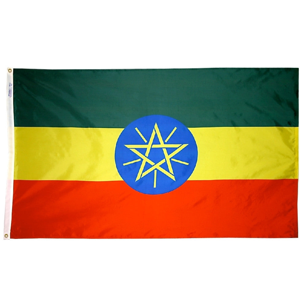 Ethiopia Flag - ColorFastFlags | All the flags you'll ever need! 
