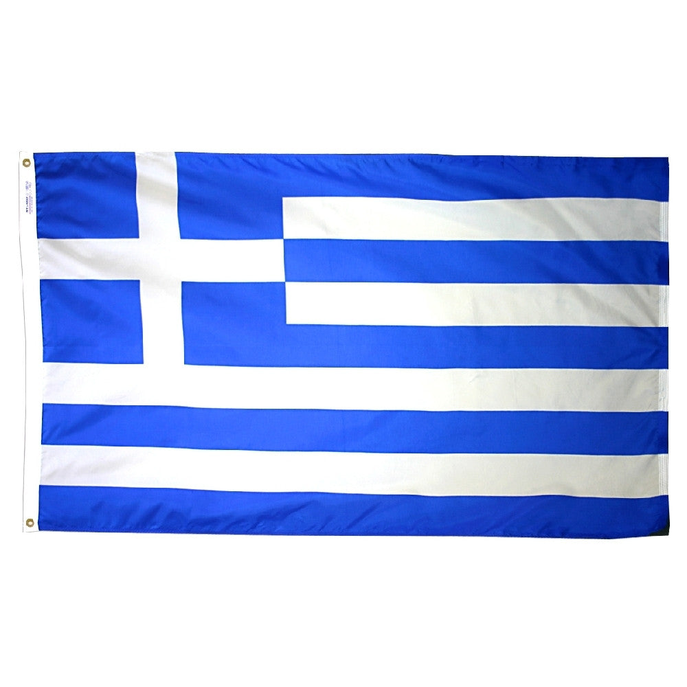 Greece Courtesy Flag 12" x 18" - ColorFastFlags | All the flags you'll ever need! 
