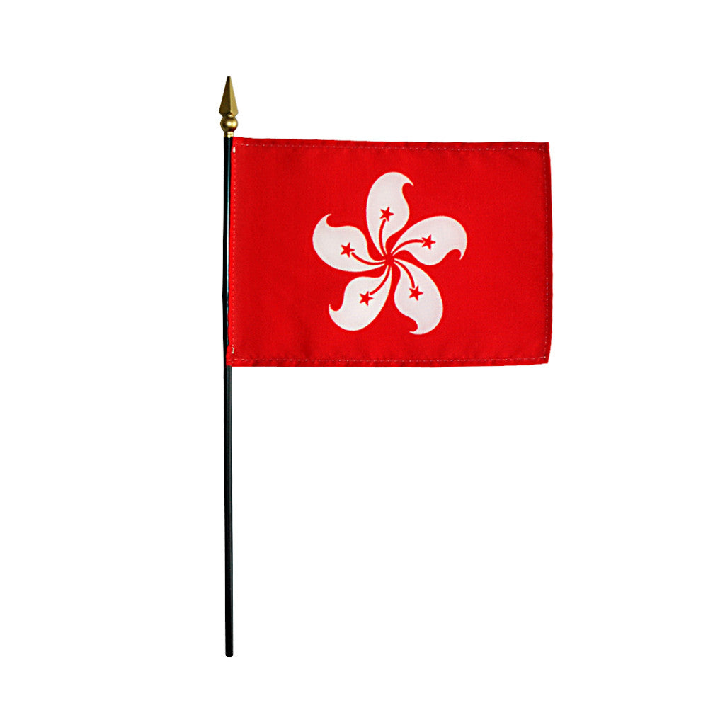 Miniature Hong Kong (Xianggang) Flag - ColorFastFlags | All the flags you'll ever need! 
