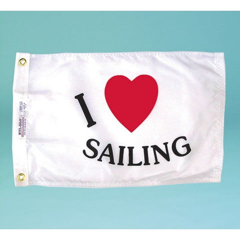 I Love Sailing Flag - ColorFastFlags | All the flags you'll ever need! 
