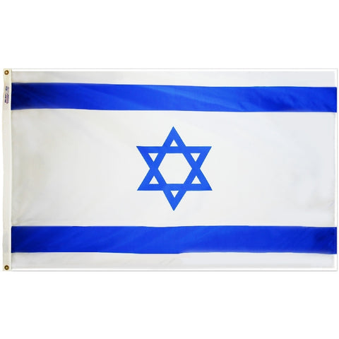 Israel Courtesy Flag 12" x 18"