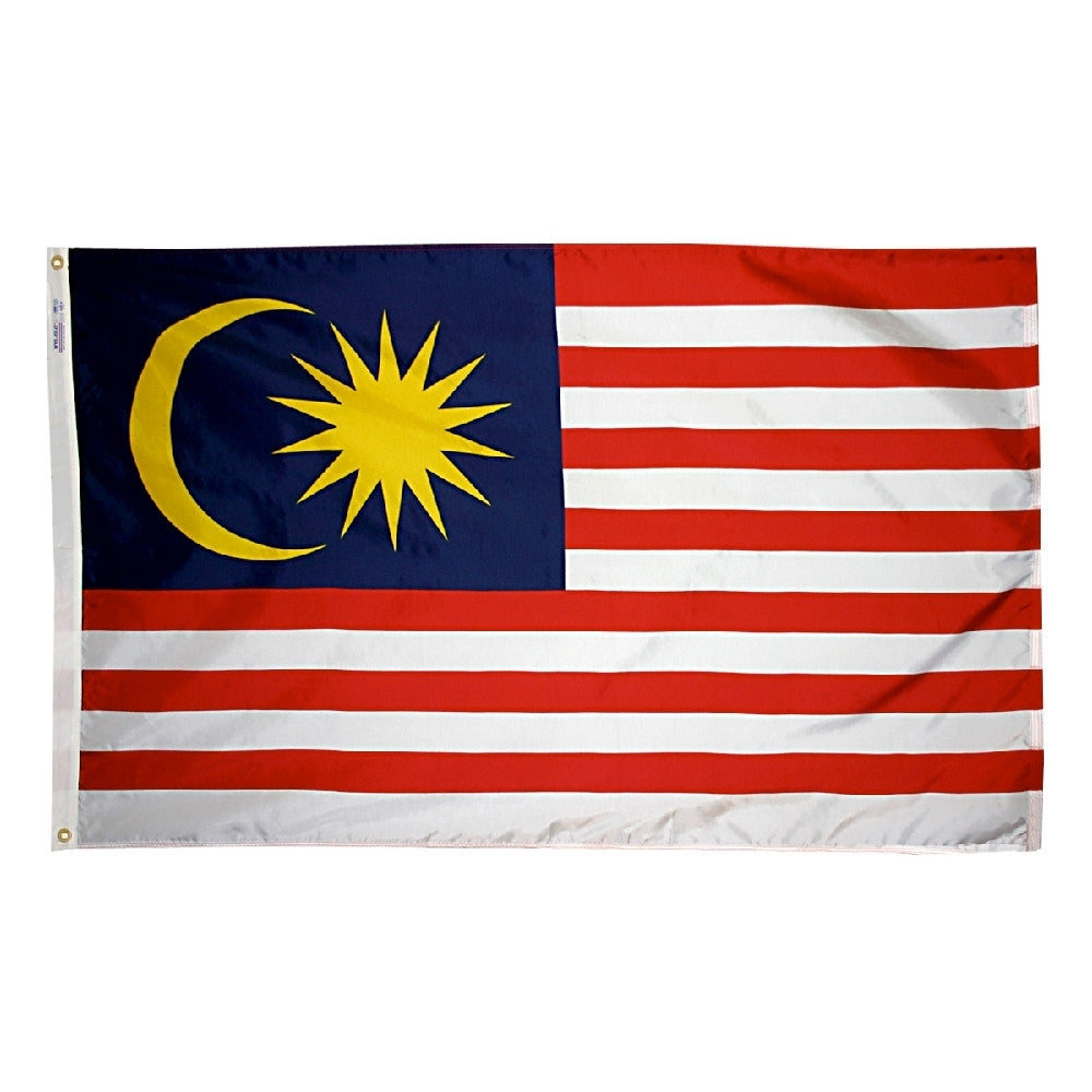 Malaysia Flag - ColorFastFlags | All the flags you'll ever need! 
