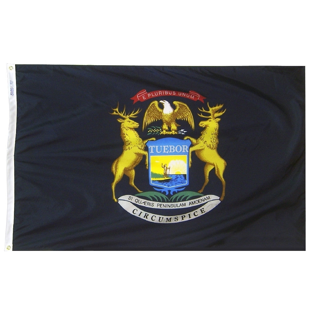 Michigan Courtesy Flag 12" x 18" - ColorFastFlags | All the flags you'll ever need! 
