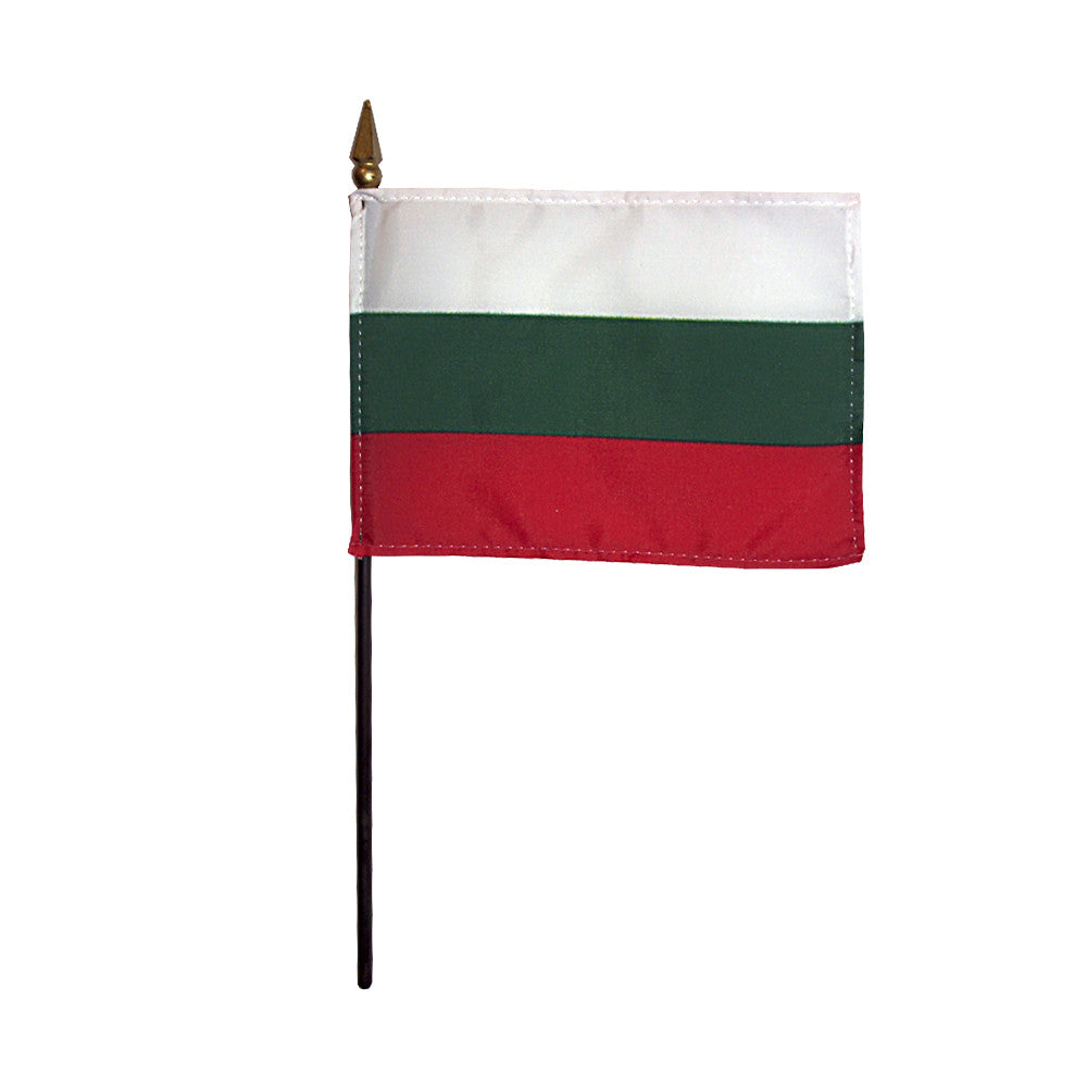 Miniature Bulgaria Flag - ColorFastFlags | All the flags you'll ever need! 
