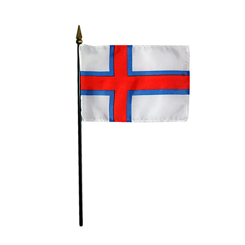 Miniature Faeroe Islands Flag - ColorFastFlags | All the flags you'll ever need! 
