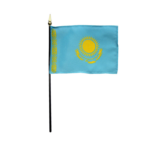 Miniature Kazakhstan Flag - ColorFastFlags | All the flags you'll ever need! 
