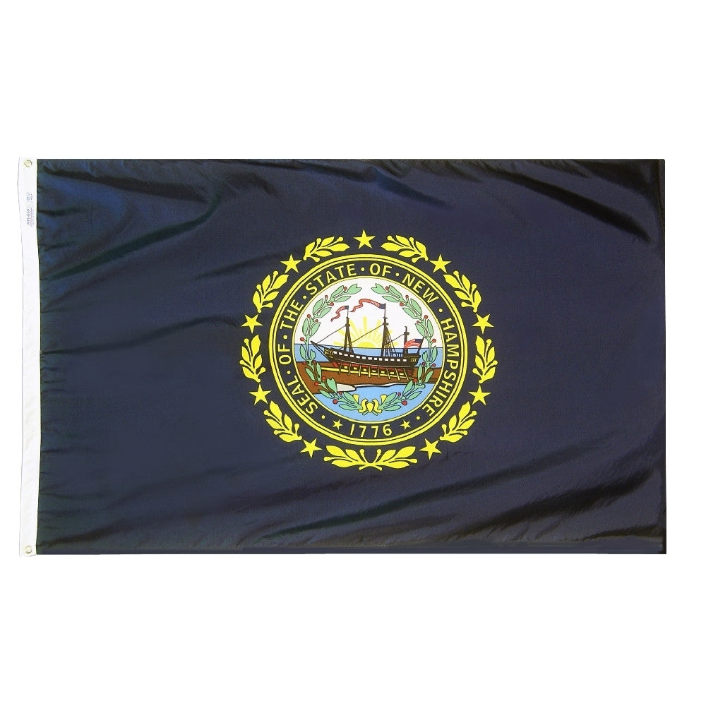 New Hampshire Courtesy Flag 12" x 18" - ColorFastFlags | All the flags you'll ever need! 
