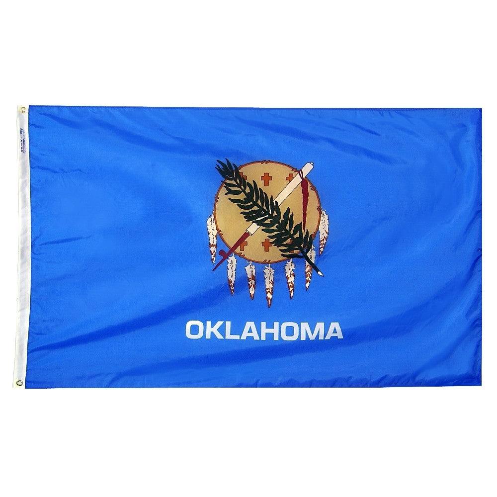 Oklahoma Courtesy Flag 12" x 18" - ColorFastFlags | All the flags you'll ever need! 
