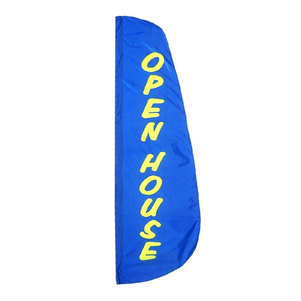 Open House Feather Flag 2' x 8' - ColorFastFlags | All the flags you'll ever need! 
