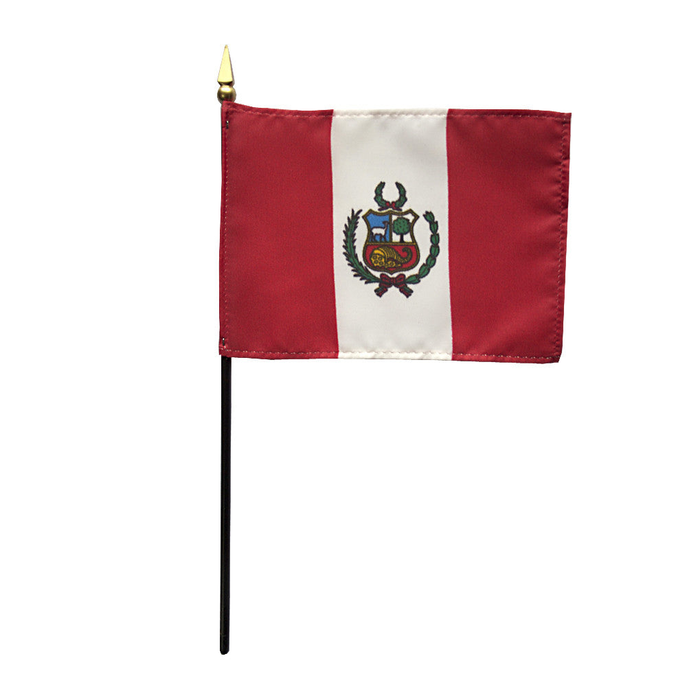 Miniature Peru Flag - ColorFastFlags | All the flags you'll ever need! 
