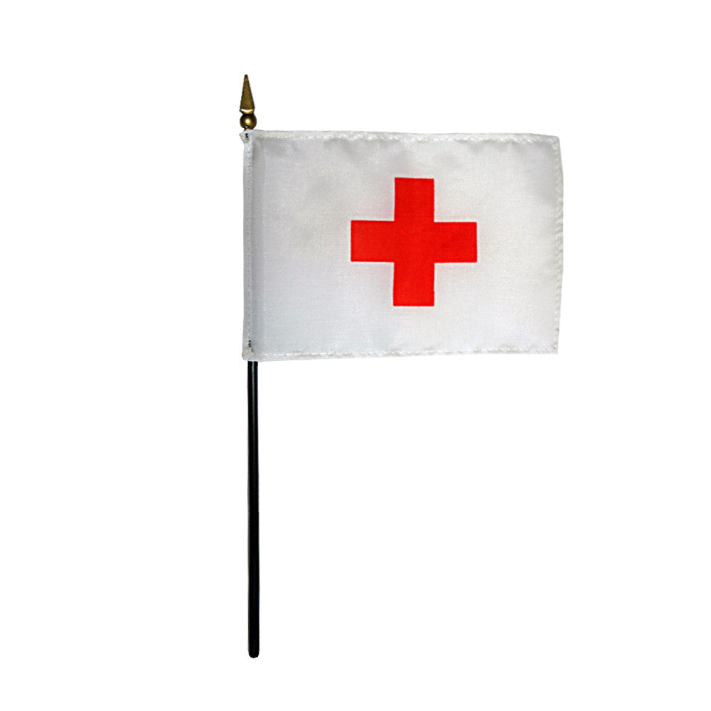Miniature Red Cross Flag - ColorFastFlags | All the flags you'll ever need! 
