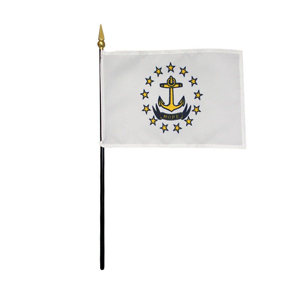 Miniature Flag - Rhode Island - ColorFastFlags | All the flags you'll ever need! 
