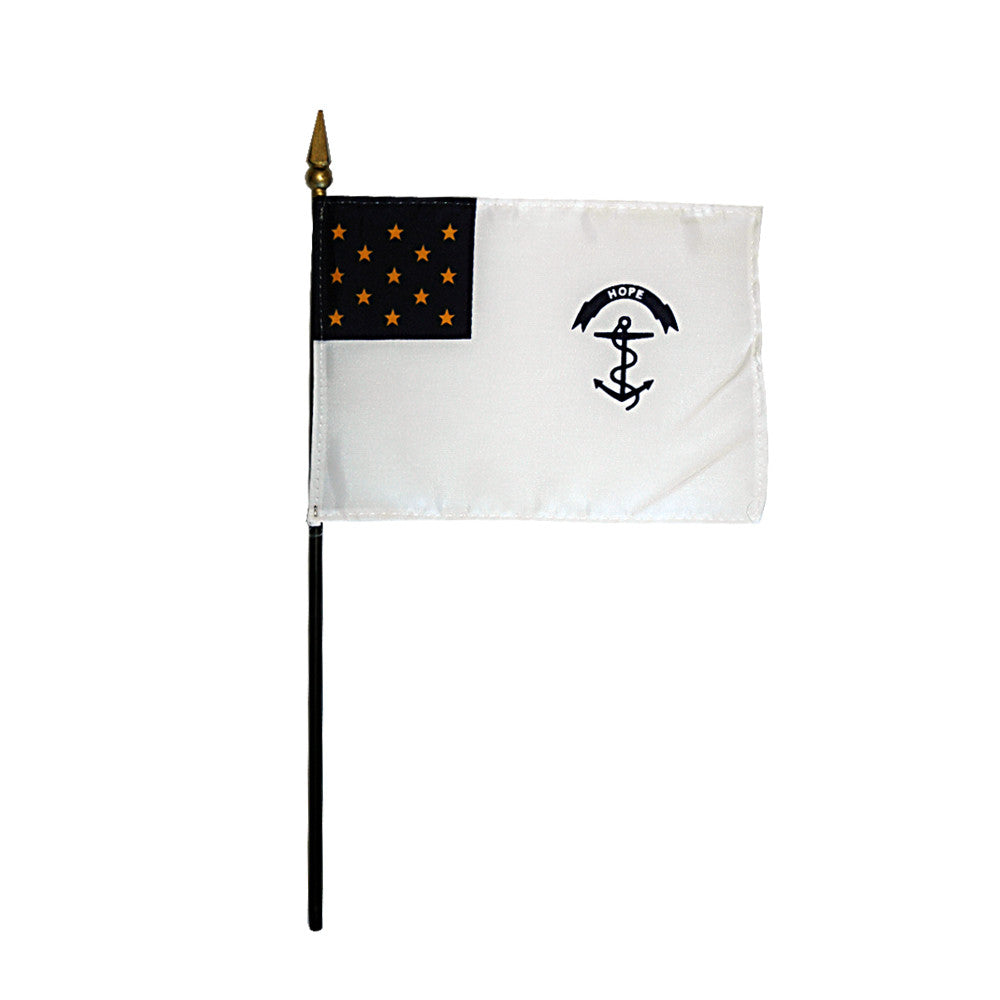 Miniature Rhode Island Regiment Flag - ColorFastFlags | All the flags you'll ever need! 
