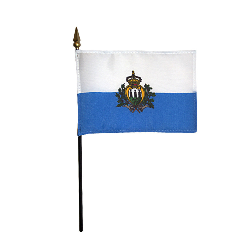 Miniature San Marino Flag - ColorFastFlags | All the flags you'll ever need! 
