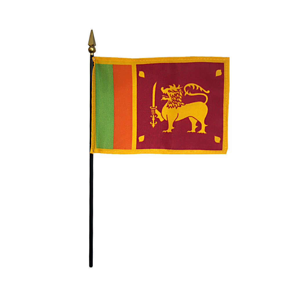 Miniature Sri Lanka Flag - ColorFastFlags | All the flags you'll ever need! 
