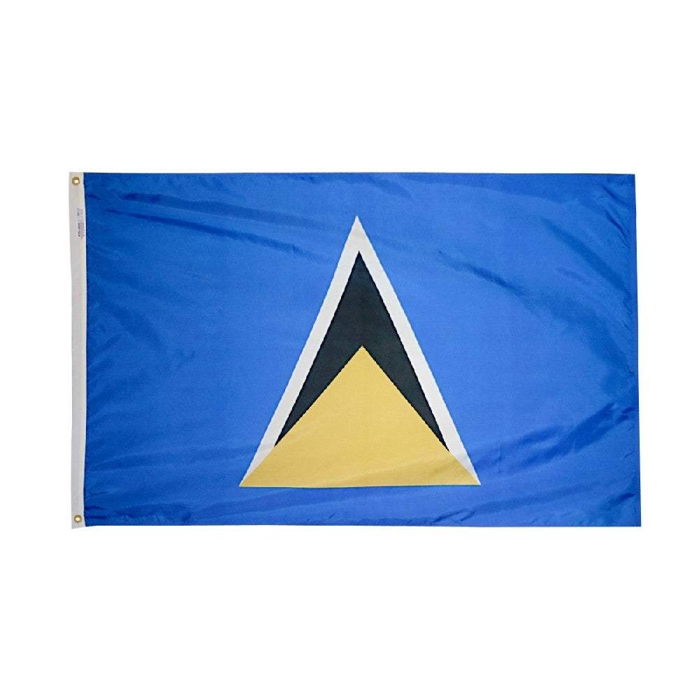 St. Lucia Flag - ColorFastFlags | All the flags you'll ever need! 
