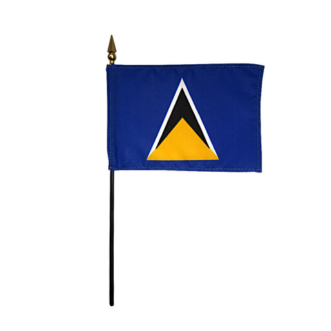 Miniature St. Lucia Flag - ColorFastFlags | All the flags you'll ever need! 

