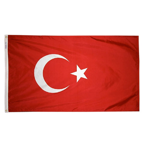 Turkey Courtesy Flag 12" x 18"