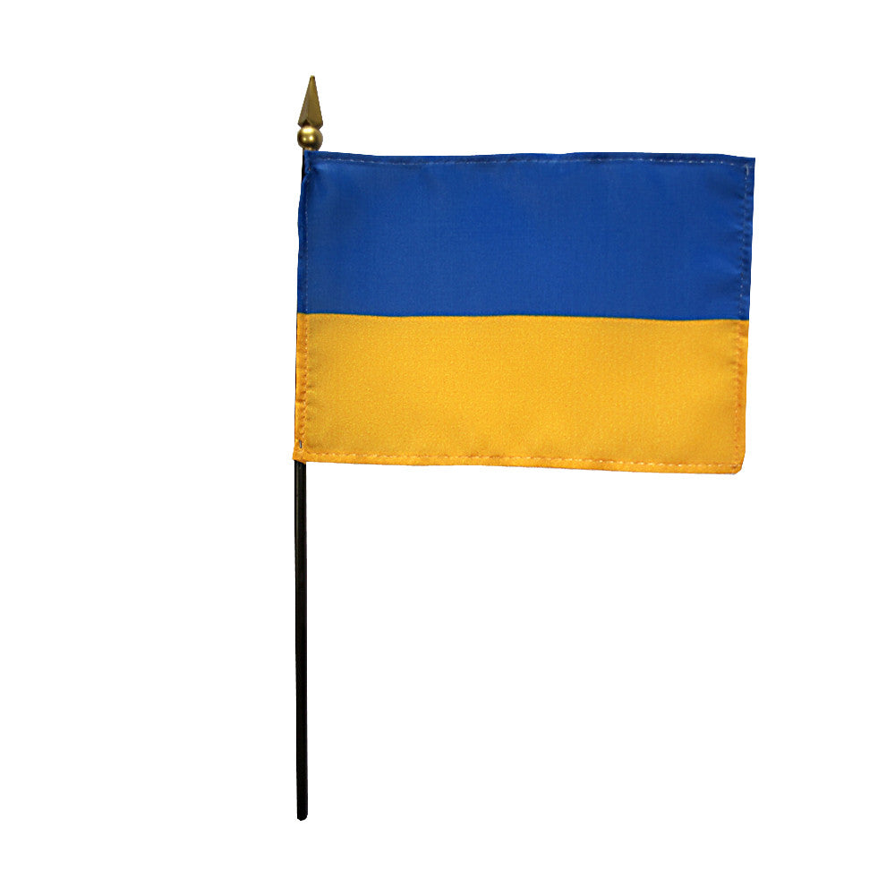 Miniature Ukraine Flags For Sale! $5 Domestic Shipping!
