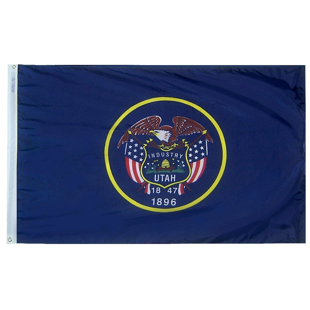 Utah Courtesy Flag 12" x 18" - ColorFastFlags | All the flags you'll ever need! 
