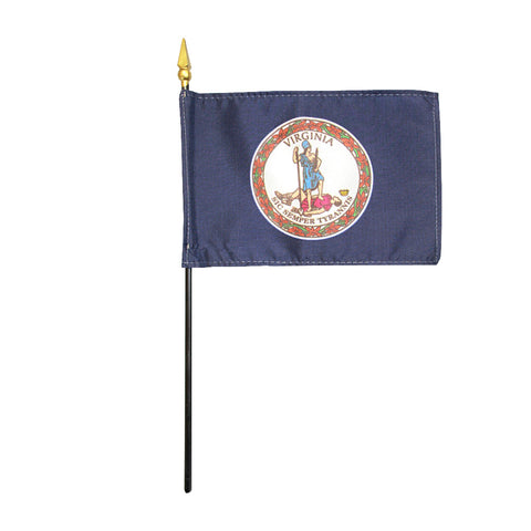 Miniature Flag - Virginia - ColorFastFlags | All the flags you'll ever need! 
